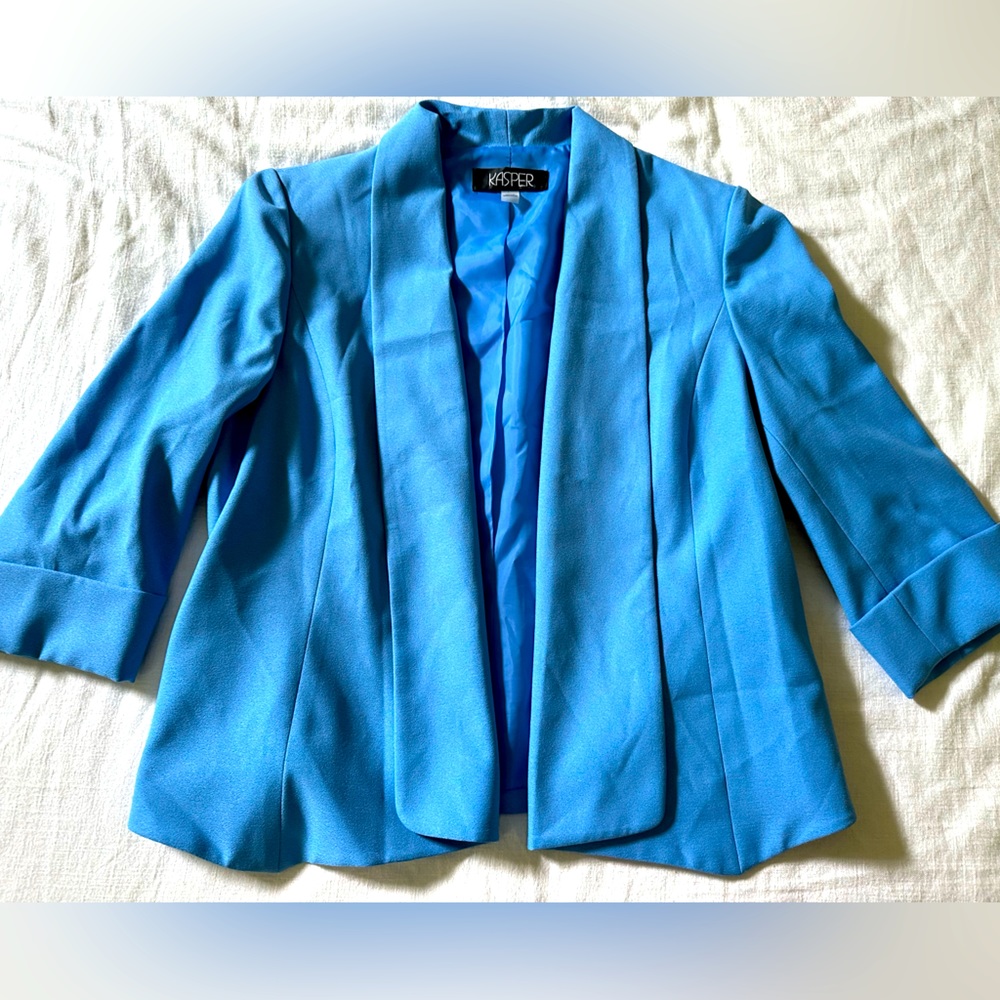 Kasper periwinkle blazer